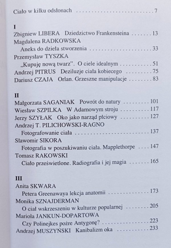 Metamorfozy ciała. Świadectwa i interpretacje