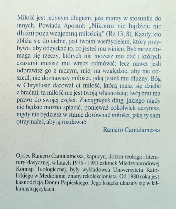 Raniero Cantalamessa Życie w Chrystusie. Duchowe przesłanie Listu do Rzymian