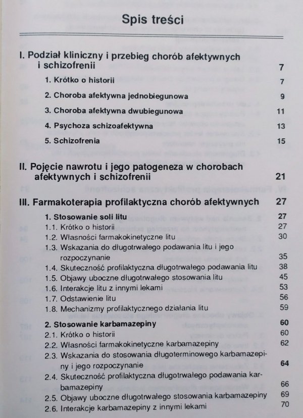 Janusz Rybakowski Leki psychotropowe w profilaktyce chorób afektywnych i schizofrenii