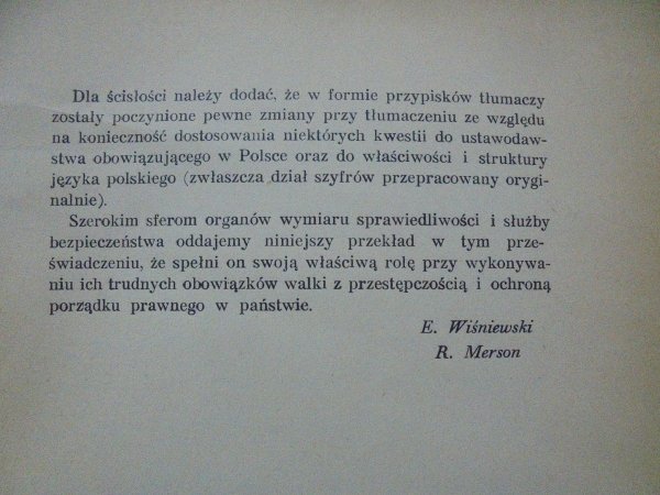 Dr Edmond Locard • Dochodzenie przestępstw według metod naukowych