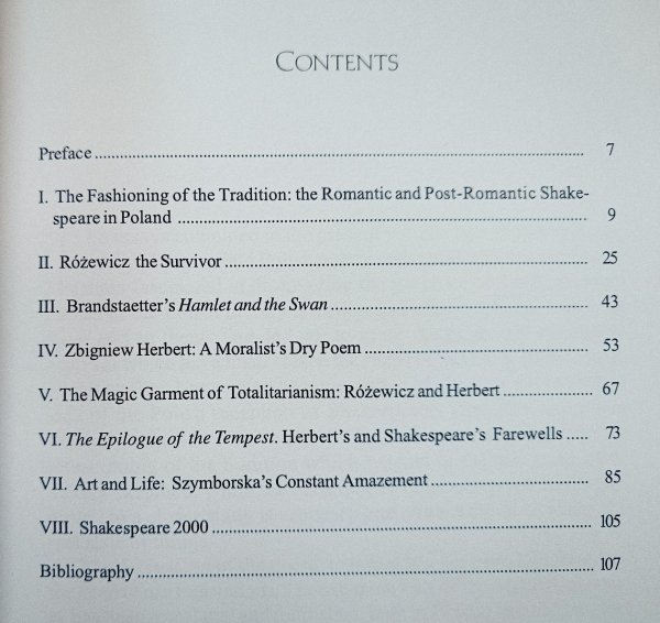 Polish Poets Read Shakespeare. Refashioning of the Tradition