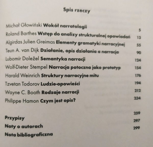 Michał Głowiński Narratologia