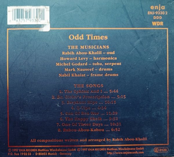 Rabih Abou-Khalil Odd Times CD