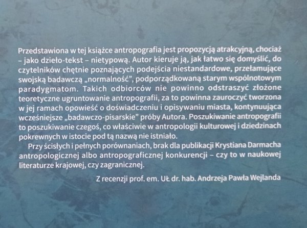 Krystian Darmach Zapisywanie świata. W poszukiwaniu antropografii