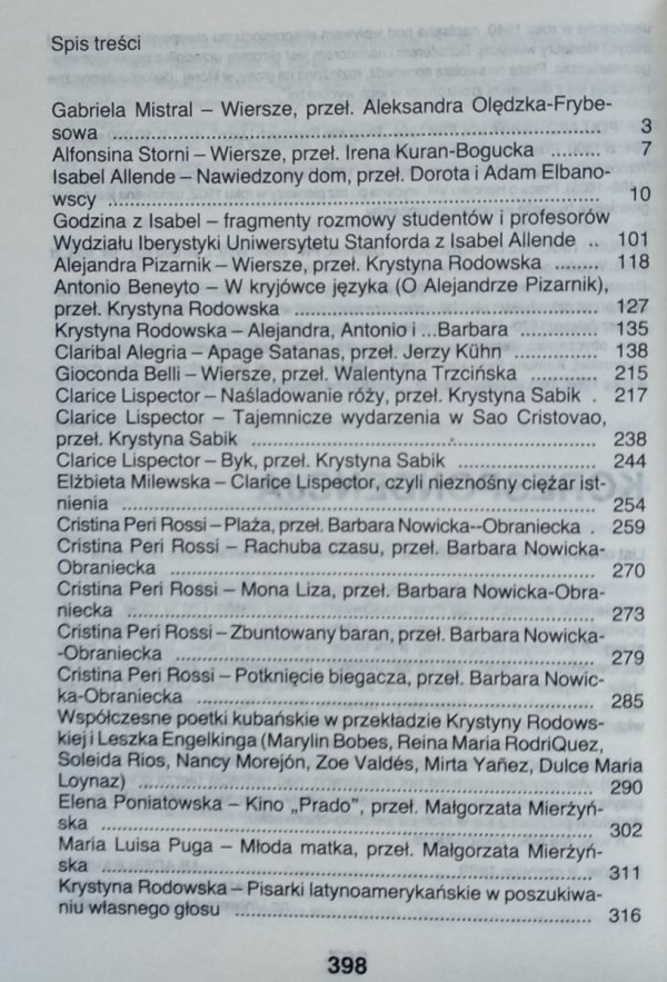 Literatura na Świecie 11-12/1989 (221-222) • Cristina Rossi Isabel Allende