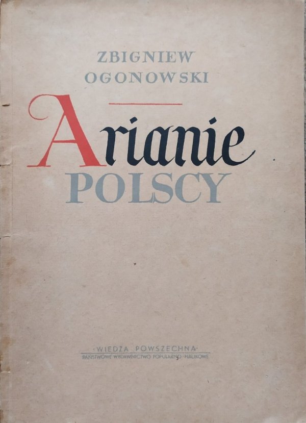 Zbigniew Ogonowski Arianie polscy