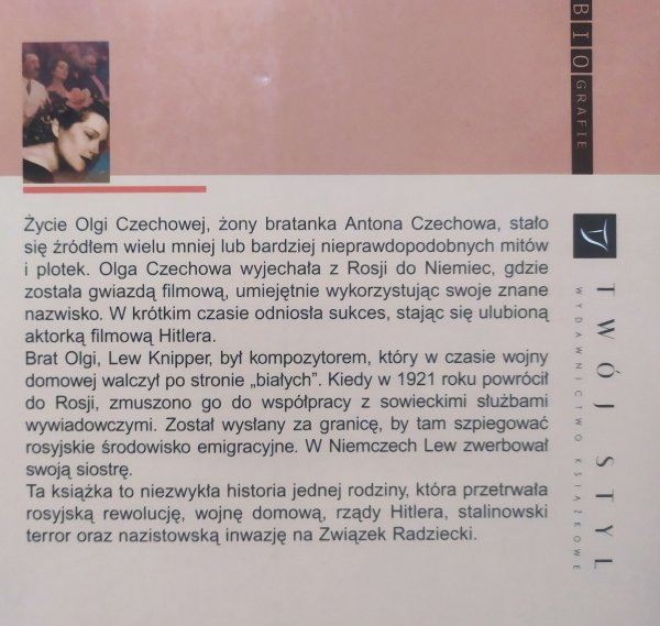 Antony Beevor Olga Czechowa. Czy ulubiona aktorka Hitlera była rosyjskim szpiegiem? 