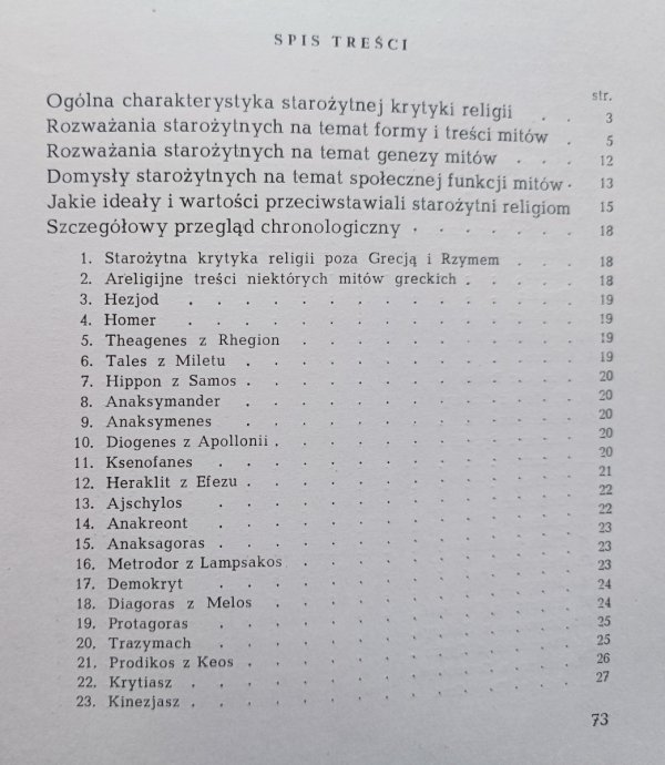 Andrzej Nowicki Starożytni o religii