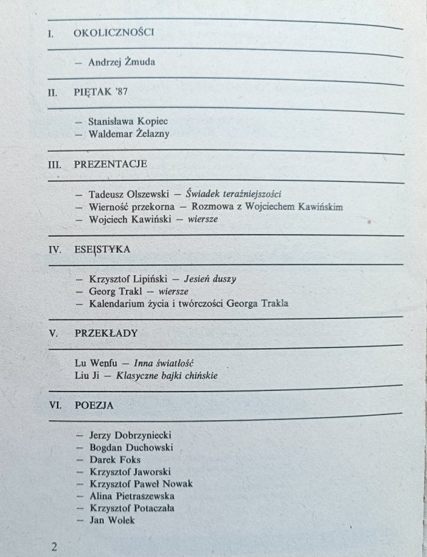 Okolice numer 10/1988 / Leonard Cohen, Chiny, bajki chińskie