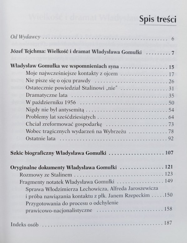 Między realizmem a utopią. Władysław Gomułka we wspomnieniach syna