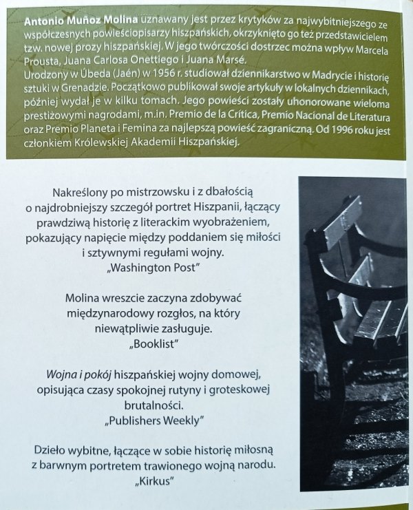 Antonio Munoz Molina We mgle czasów