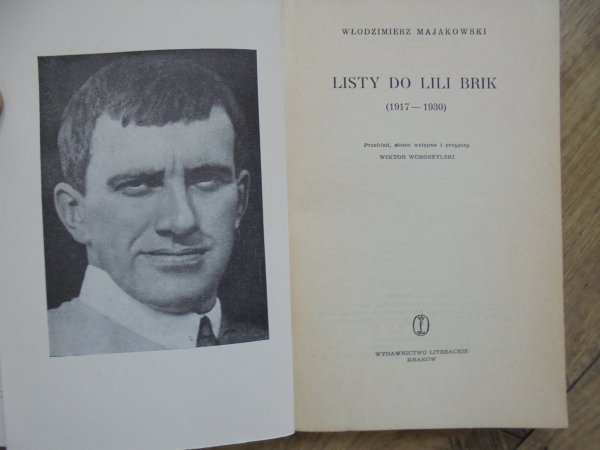 Włodzimierz Majakowski Listy do Lili Brik 1917-1930