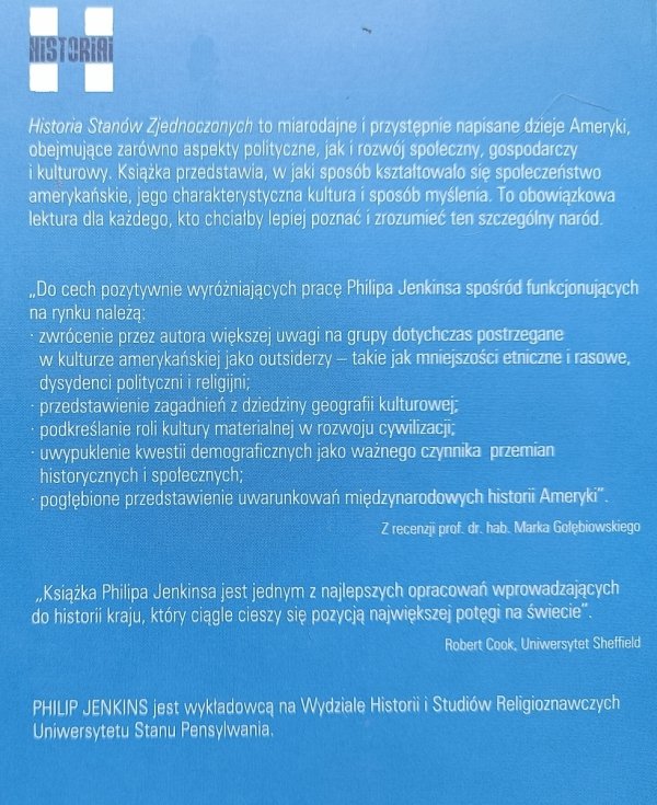 Philip Jenkins Historia Stanów Zjednoczonych
