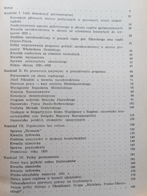 Andrzej Chojnowski Koncepcje polityki narodowościowej rządów polskich w latach 1921-1939