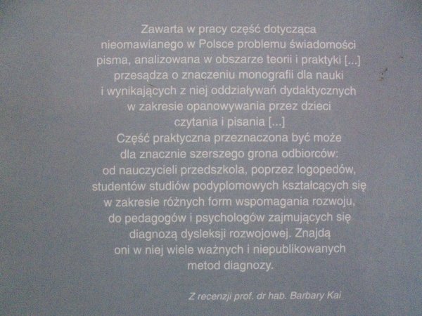 Grażyna Krasowicz-Kupis • Rozwój świadomości językowej dziecka. Teoria i praktyka