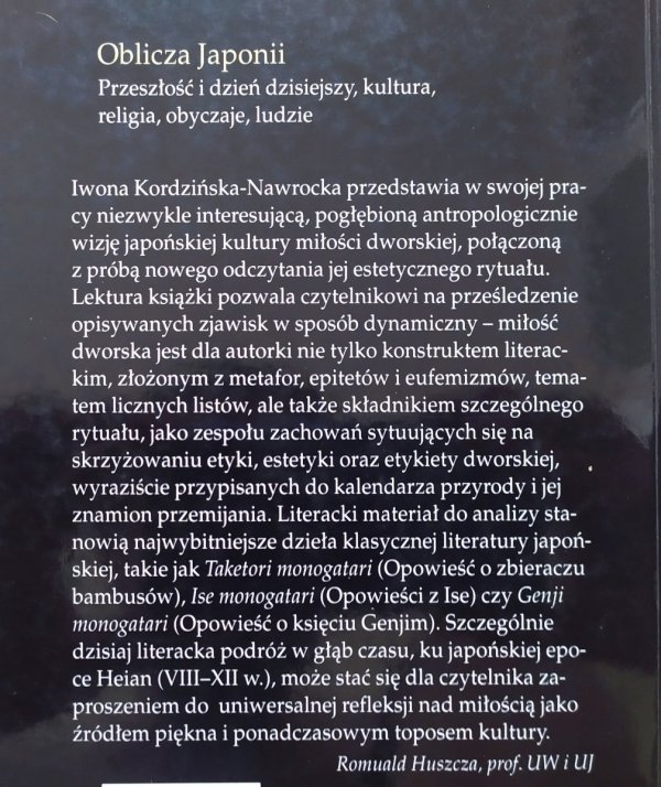 Iwona Kordzińska-Nawrocka Japońska miłość dworska