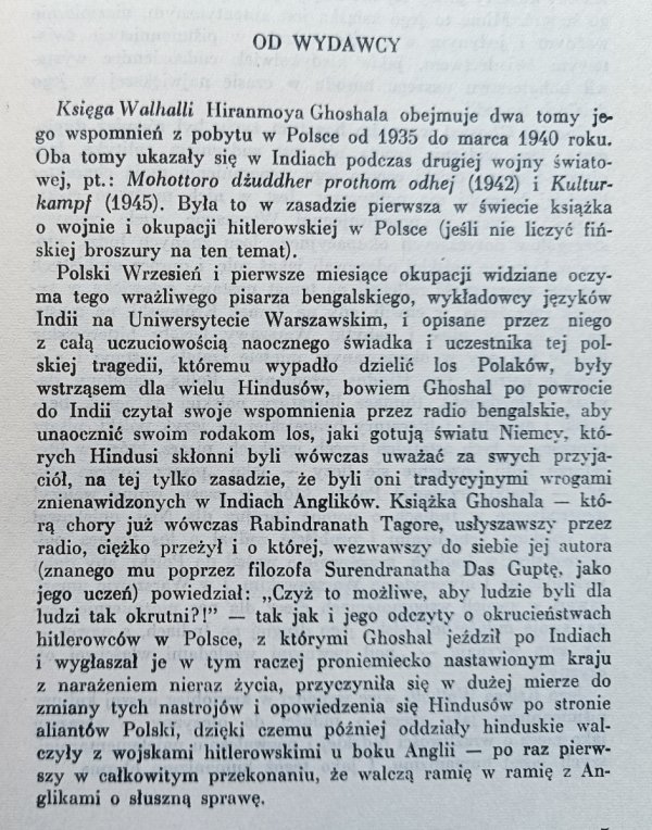 Hiranmoy Ghoshal Księga Walhalli