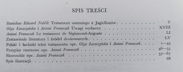 Testament Zygmunta Augusta