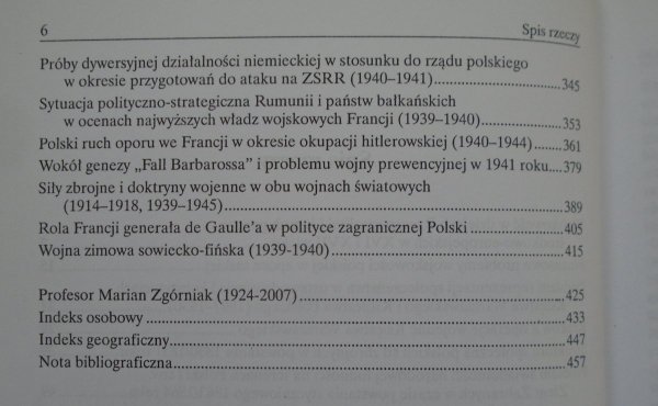 Marian Zgórniak • Studia i rozprawy z dziejów XVI-XX wieku. Historia, militaria, polityka