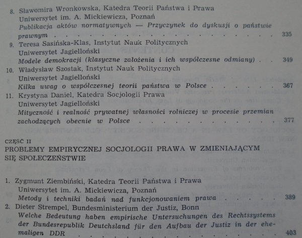 Prawo w zmieniającym się społeczeństwie • Księga jubileuszowa Profesor Marii Boruckiej-Arctowej [Opałek, Woleński, Lang, Stelmach, Gizbert-Studnicki]