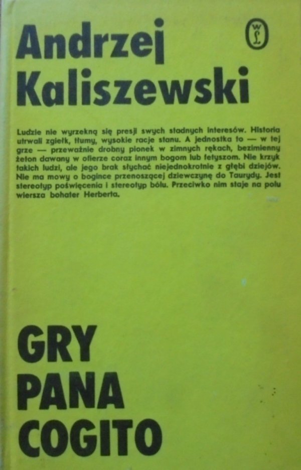 Andrzej Kaliszewski Gry Pana Cogito