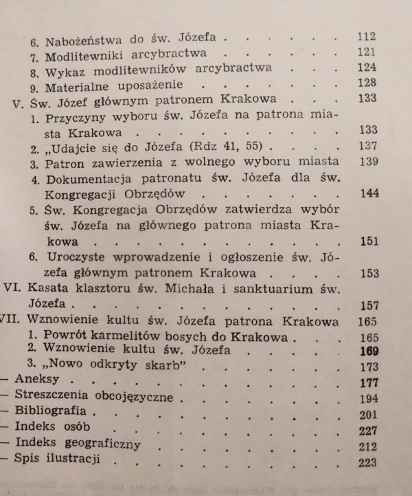 O. Benignus Józef Wanat Kult Św. Józefa oblubieńca NMP u Karmelitów Bosych w Krakowie