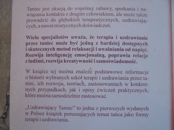 Mateusz Wiszniewski • Uzdrawiający taniec. Terapeutyczne zastosowanie ruchu i tańca