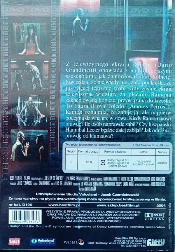 Laura Mana Od słów do śmierci DVD