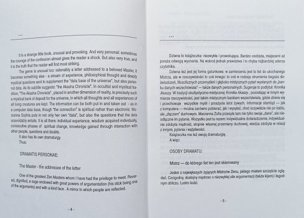 Marzanna Magdoń Księga Marzanna Zofia. Dane do Kroniki Akaszy