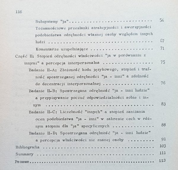 Maria Jarymowicz Spostrzeganie własnej indywidualności