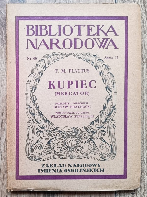 Plautus Kupiec (Mercator) / BN