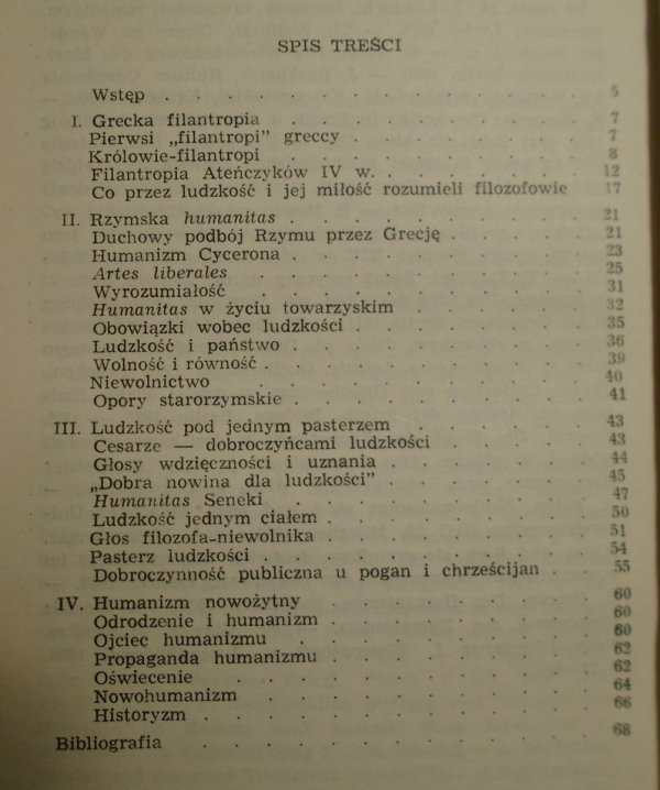 Tadeusz Sinko • Od filantropii do humanitaryzmu i humanizmu