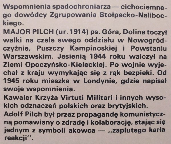 Adolf Pilch Partyzanci trzech puszcz