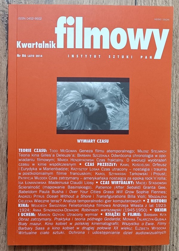 Kwartalnik Filmowy 86 2014 / Wymiary czasu