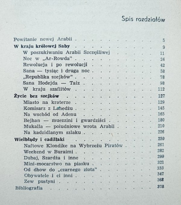 W kręgu pustego półksiężyca. Reportaże z Jemenu Północnego, Południowego, Zjednoczonych Emiratów Arabskich i Kuwejtu