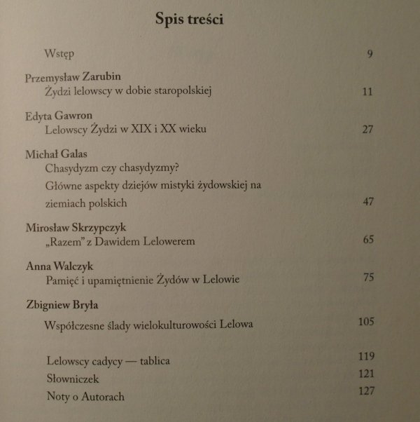 red. Michał Galas, Mirosław Skrzypczyk • Żydzi lelowscy. Obecność i ślady