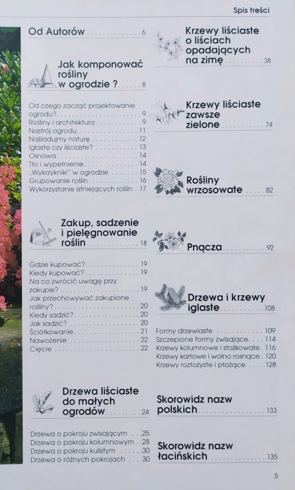 Maciej Mynett, Magdalena Tomżyńska Krzewy i drzewa ozdobne liściaste i iglaste