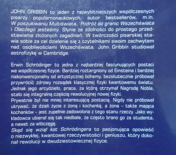 John Gribbin • Skąd się wziął kot Schrodingera