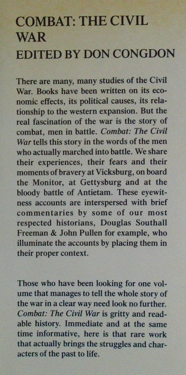 Don Congdon • Combat: The Civil War