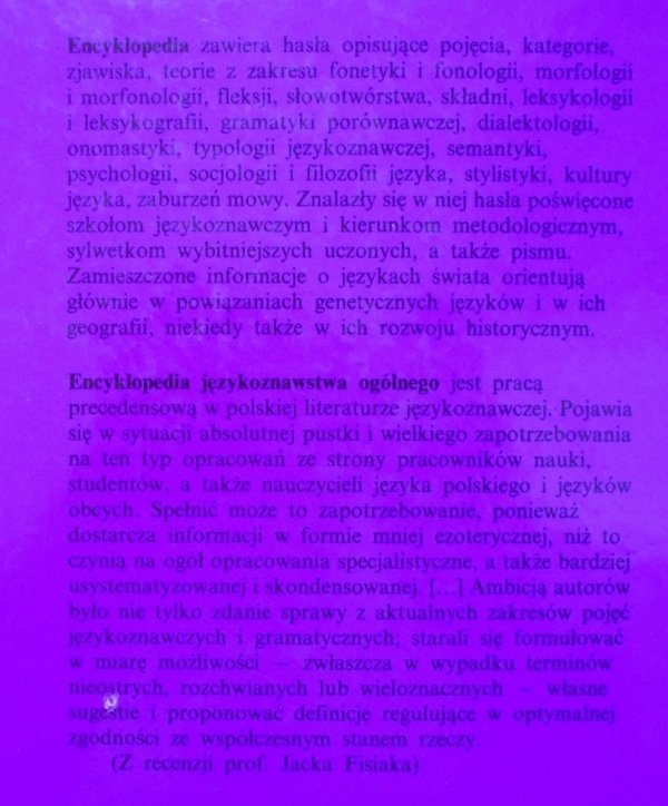 red. Kazimierz Polański • Encyklopedia językoznawstwa ogólnego