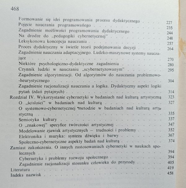 Cybernetyka w naukach humanistycznych