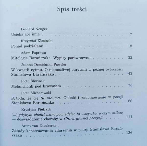 Obchodzę urodziny z daleka. Szkice o Stanisławie Barańczaku