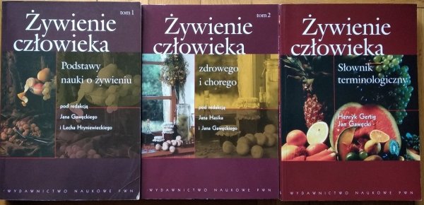 Jan Gawęcki • Żywienie człowieka. 3 tomy