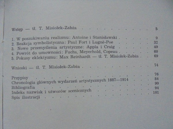 Denis Bablet • Współczesna reżyseria 1887/1914 [Stanisławski, Meyerhold, Appia, Copaeu]