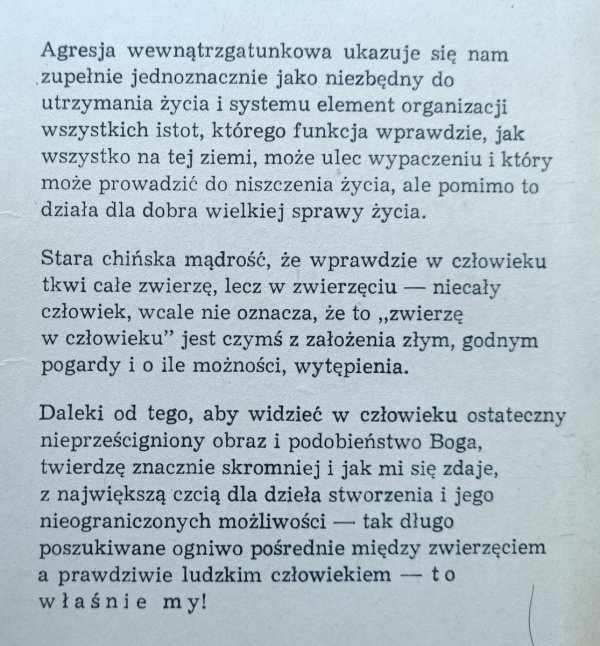 Konrad Lorenz Tak zwane zło