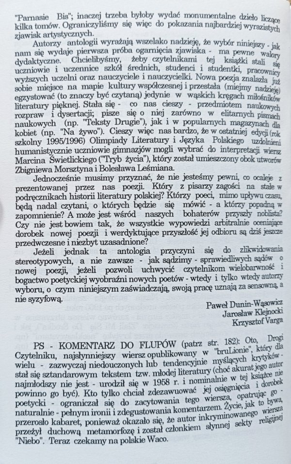 Macie swoich poetów. Liryka polska urodzona po 1960 roku. Wypisy