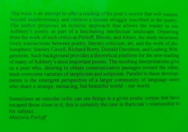 Kacper Bartczak In Search of Communication and Community. The Poetry of John Ashbery