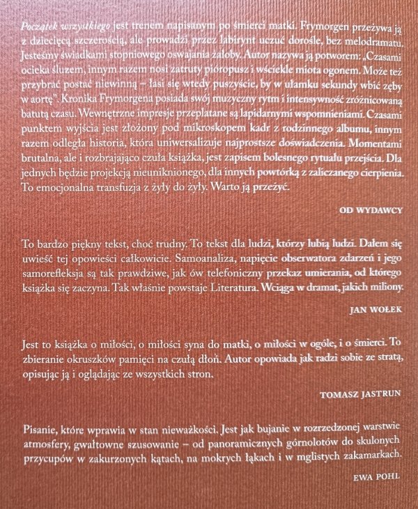 Bogdan Frymorgen Początek wszystkiego