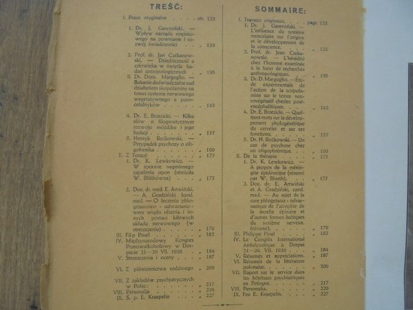 Nowiny psychjatryczne III-IV/1926