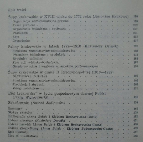 Antoni Jodłowski, Jerzy Wyrozumski i inni • Dzieje żup krakowskich